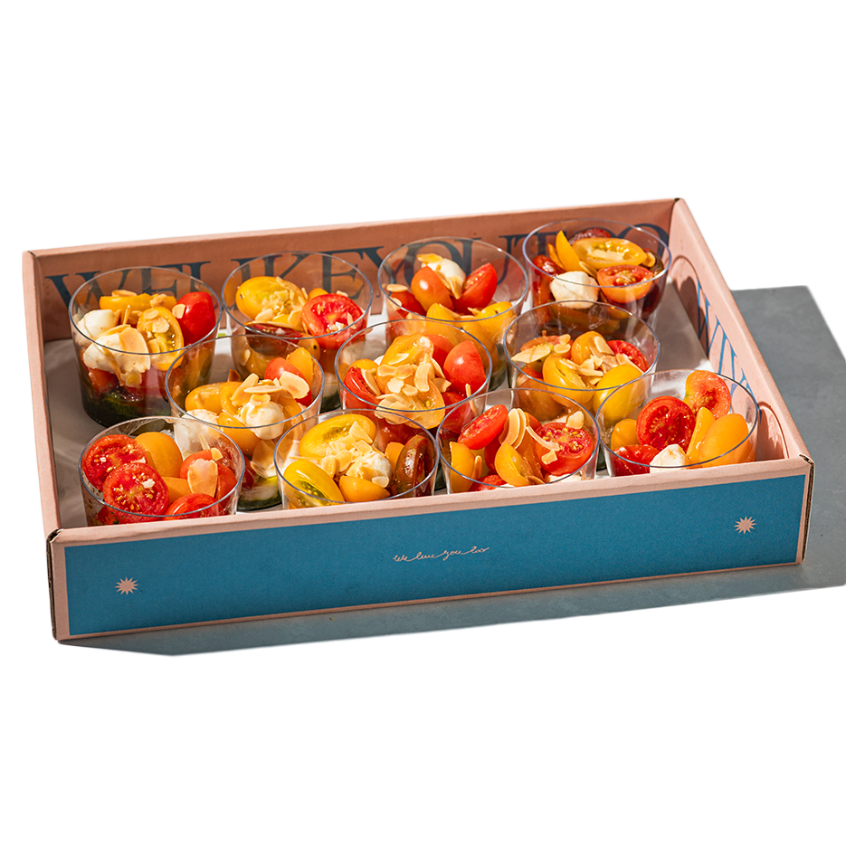 סלט קפרזה בכוסות